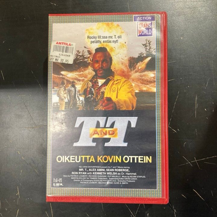 T And T - oikeutta kovin ottein VHS (VG+/M-) -toiminta-